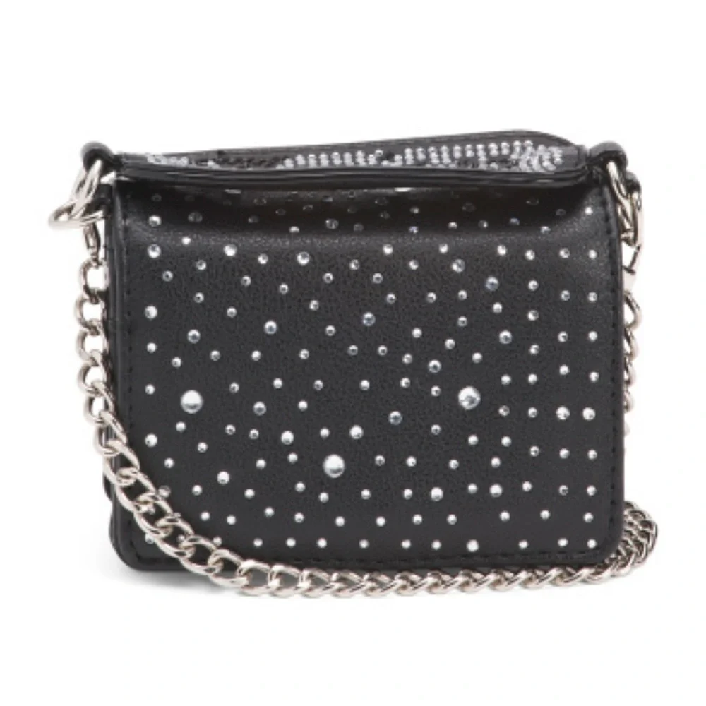 ✨ All That Glitters Mini Handbag On Chain Black Juicy Couture NWT